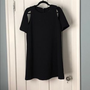Zara Navy Cut out detail Casual Dress